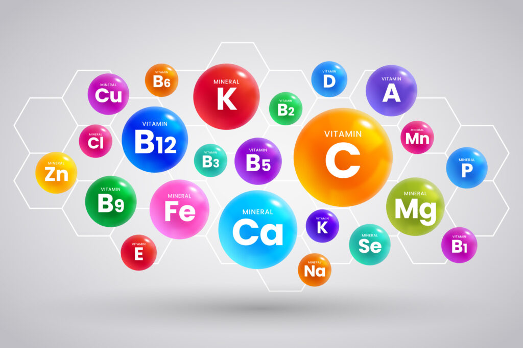 Micronutrients, Nutrition, Vitamin C, Vitamin A, Vitamin B1, Vitamin B2, Vitamin B3, Vitamin B5, Vitamin B9, Vitamin B6, Vitamin B12, Vitamin E, Vitamin D, Mineral , GMS, Grow Money Skill